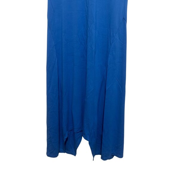 Soft Surroundings Asymmetrical Long Maxi Dress Womens XL Blue Lagenlook Coastal - Picture 6 of 12